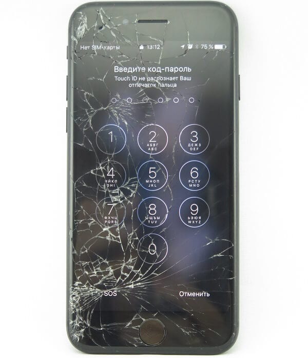 замена стекла iphone 8