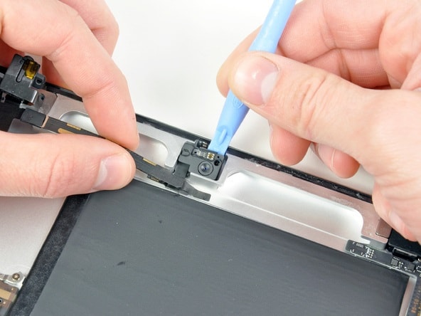 замена фронтальной камеры ipad 2