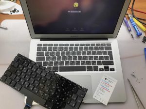 замена клавиатуры макбук эйр