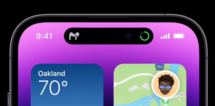 Вырез экрана нового Айфон 14
