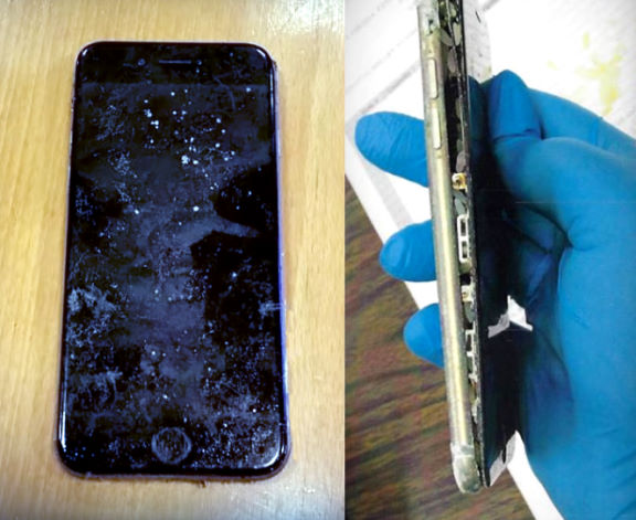 Айфон 6S после воздействия воды